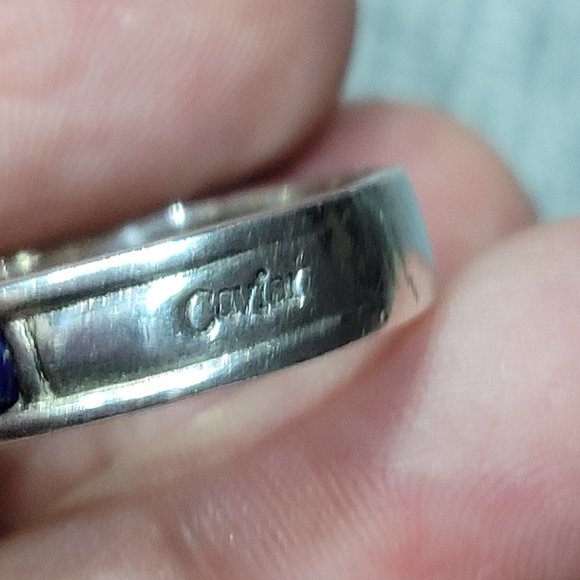 Vintage Lagos Caviar Two-Tone Lapiz Band Ring - Picture 3 of 8